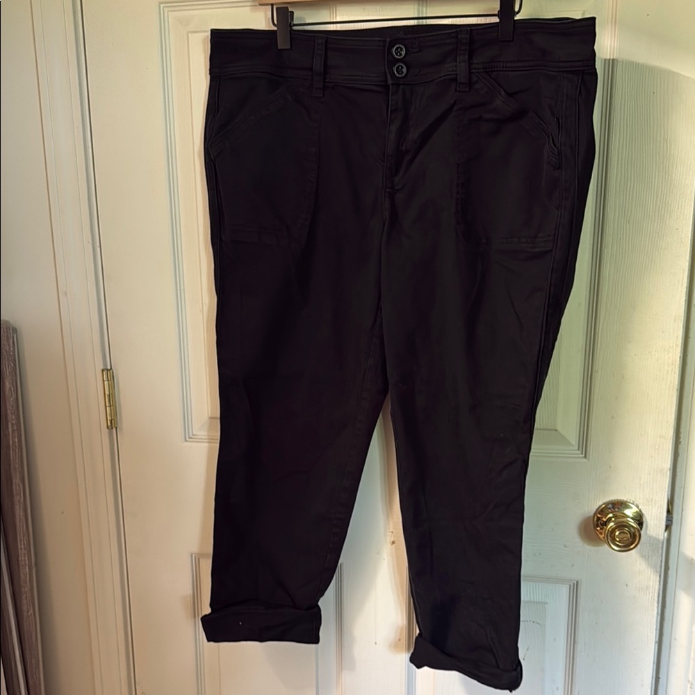 Torrid Black Cargo Pants Versatile Cotton-Blend